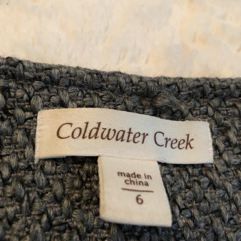 Coldwater Creek Blazer Gray Size 6